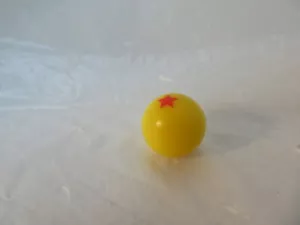 1/2" DBZ Yellow 1 STAR Dragonball Z BALL *1 Red Star - Picture 1 of 4