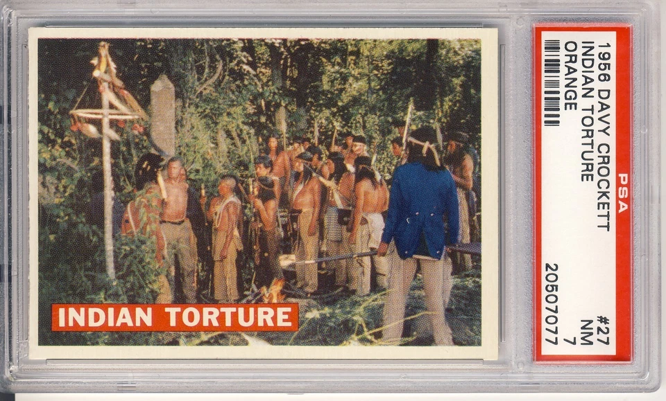 1956 DAVY CROCKETT # 27 INDIAN TORTURE-PSA 7+++++VIVID VERY LOW POP BEAUTY ! - Image 1 of 1