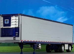 1/64 DCP CHROME/BLUE 53' UTILITY 3000R THERMO KING REEFER TRAILER - Picture 1 of 5