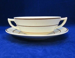 Vintage Wedgwood Annular Shape Soup Coupe And Saucer - Picture 1 of 7