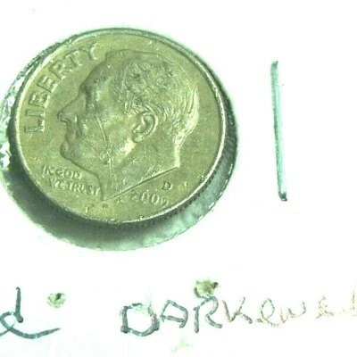 2005 D ROOSEVELT CLAD DIME CINDERED PLANKET ERROR DARKENED TONED - Image 1 of 4