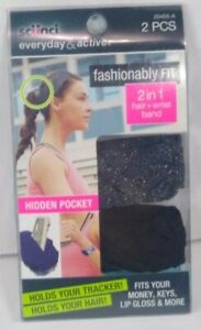 Scunci Everyday & Active Fashionably Fit 2 in 1 hair +wrist band New In package