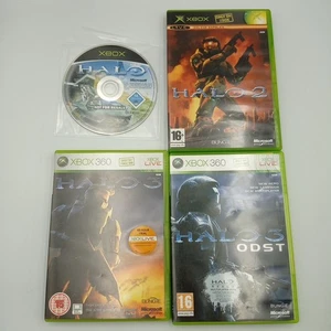 Halo Game Bundle 1, 2, 3 & 3 ODST Xbox Original & Xbox 360 - Tested and Working - Picture 1 of 12