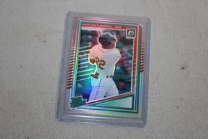 2025 Donruss #151 Kristian Campbell Rated Rookie ottica verde lime - Foto 1 di 4