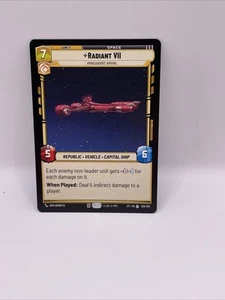 Star Wars Unlimited Jump To Lightspeed Radiant VII Legendary 226/262 - Foto 1 di 2
