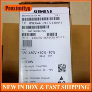Nuevo Siemens 6SE6440-2UD21-5AA1 6SE6 440-2UD21-5AA1 MICROMASTER440 sin filtro - Imagen 1 de 3