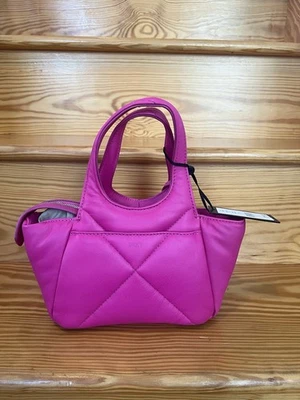 DKNY Quilted Mini Tote KZH22697 Color Rose Violet - Image 1 of 4