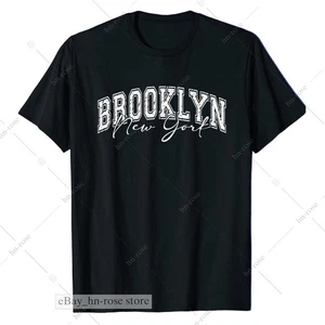 Brooklyn New York Vintage City Pride T-shirt Retro Streetwear Urban Graphic Tee - Picture 1 of 6