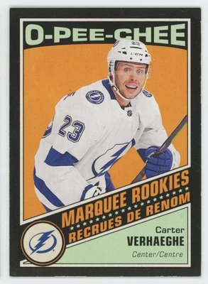 2019-20 O-PEE-CHEE Carter Verhaeghe RC ROOKIE RETRO BLACK BORDER /100 - Image 1 of 2