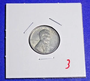 1943-P STAHL LINCOLN CENTS "F" FEIN ODER BESSER (ROSTFREI) DIESER STAHL KAUFEN - #3 - Bild 1 von 2