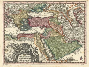 Magni Turcarum Dominatoris Imperium… Mid East. Ottoman Empire. Seutter c1744 map - Picture 1 of 1