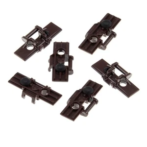 6x Lego Technic Chain Links 5x3x1 Brown Chain Rubber Stud Black 24375 57518 - Picture 1 of 1