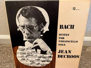 Ultra Rare Bach/JEAN DECROOS 'COMPLETE CELLO SUITES' CRI Stereo 3-LP NM/NM+ - Picture 1 of 6