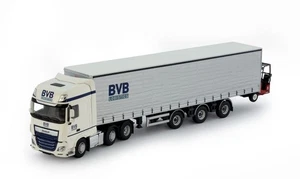 Tekno 1:50 BVB Logistics DAF XF Super Space Cab curtainside semitr Truck Diecast - Picture 1 of 4