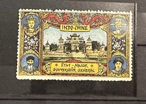 VIETNAM RARE POSTER STAMP FRANCE INDOCHINA GOUVERNER GENERAL MNH - Picture 1 of 1