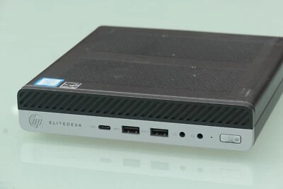 HP Elitedesk 800 G3 MFF MicroDesktop PC i7 7700 16GB 256GB SSD Win 10 Pro Office - Image 1 of 4