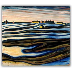 Nocturne by Vilho Lampi Giclée Canvas Print, Multi-Size - Picture 1 of 9