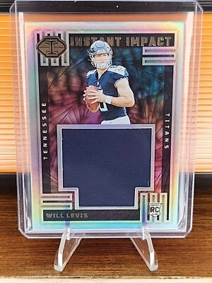 2023 Panini Illusions Will Levis Instant Impact RC Patch/Relic Titans Rookie - Image 1 of 2