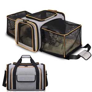 Pet Carrier Bag For Cats & Dogs, Foldable Waterproof With Removable Fleece Mat - Picture 1 of 7
