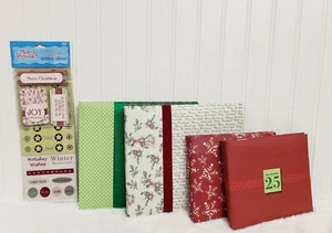 The Paper Studio 8x8 Post Bound Christmas Scrapbook Album Lot 6x6 - Picture 1 of 7