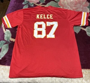 Travis Kelce Stitched Kansas City Chiefs Red Player Jersey Stitched Sz Large🔥 - Picture 1 of 6