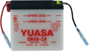 YUASA 6N4B-2A(DC) BATTERIA CONVENZIONALE PER SUZUKI TS 100 HONCHO 1980 - Foto 1 di 2