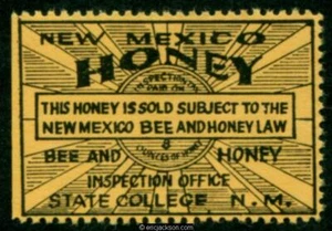 NEW MEXICO Honey NM HY10 mint, F-VF s/e - Picture 1 of 1