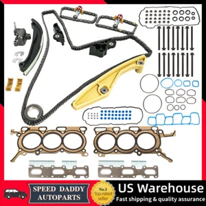 Timing Chain Cylinder Head Gasket Set Bolts for 2011-2013 Ford Edge 3.5L V6 DOHC - Picture 1 of 14