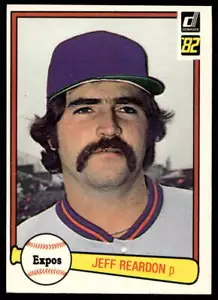 1982 Donruss 547 Jeff Reardon Montreal Expos Baseball Card - Picture 1 of 2