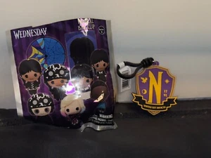 Monogram Wednesday Addams Nevermore Academy Chase B Bag Clip Keychain Series 3 - Picture 1 of 1