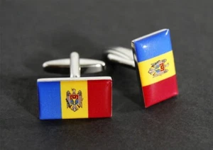 Manschettenknöpfe Flagge Moldawien - 18 x 12 mm - Picture 1 of 1