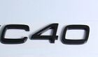 For VOLVO C40 Rear Boot Trunk Emblem Sticker Letter Badge Gloss Black