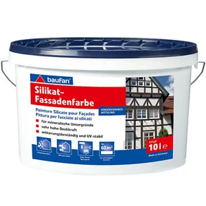 Silikat Fassadenfarbe Baufan 10L witterungsbeständig lösemittelfrei (5,50€/1l) - Bild 1 von 1
