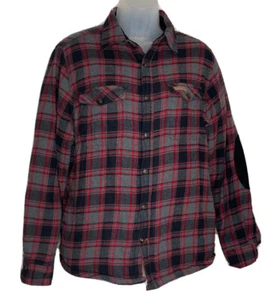 Field and Stream Men’s Sherpa Lined Shacket Small Plaid Hunting Fishing Outdoors - Picture 1 of 10