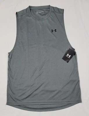 Under Armour Hombres Velocidad - Tanque Muscular Equipo de Calor Suelto 1327972-012 Gris Foto 1 de 4