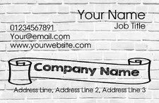 White Wall Personalised Business Cards