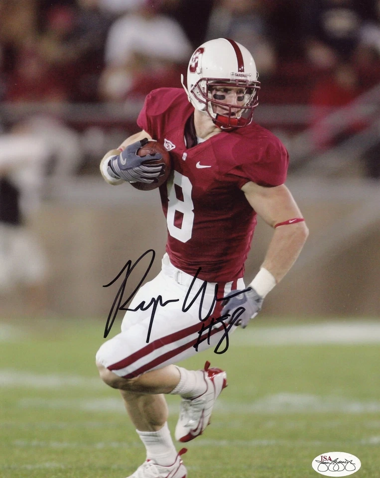 RYAN WHALEN AUTOGRAPHED SIGNED STANFORD CARDINAL 8x10 PHOTO JSA - Image 1 of 1