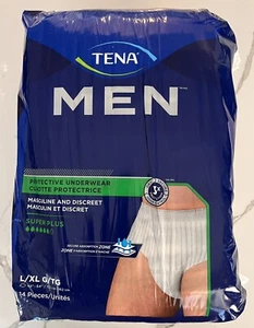 New! TENA Disposable Underwear ~ Male Large / X-Large 14 Ct. - Picture 1 of 6
