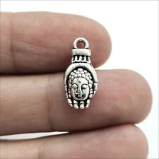 50pcs Buddha head hand Antique Silver Charms Pendants for Jewelry Making 18*8mm