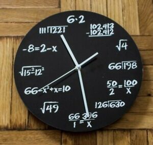 Math Clock for sale | eBay