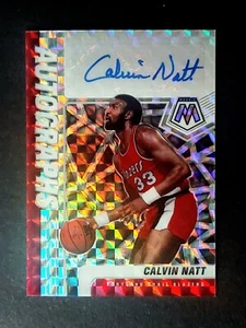 2020-21 Panini Mosaic #AM-CNA Calvin Natt Autographs Mosaic Silver Auto BLAZERS - Bild 1 von 2