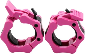Olympic Barbell Clamps 2 inch Quick Release Pair of Locking 2" Pro Olympic We... - Picture 1 of 19