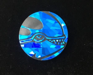 Kyogre Blue Holo Pokemon TCG Large Flip Coin Never Used Fast FREE Shipping - Picture 1 of 2