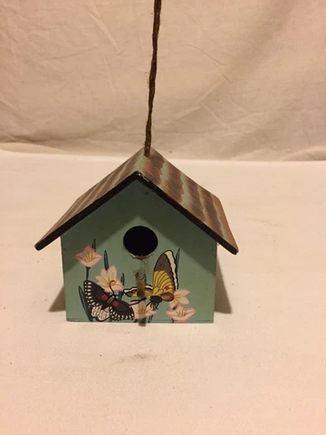 Small Wooden Indoor Birdhouse Cover
