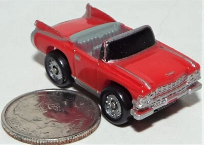 Small Micro Machine Plastic 1959 Cadillac Convertible in Red (Very Good) - Image 1 of 3