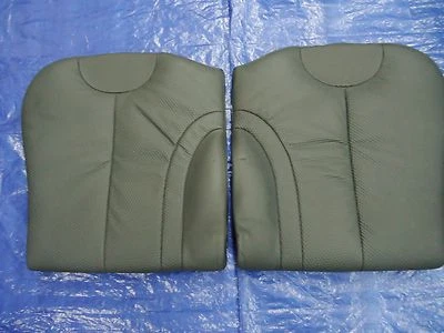 MINI COOPER R50 R53 2002-2006 RESPALDO ASIENTO TRASERO CUERO NEGRO ESTAMPADO OEM Foto 1 de 3