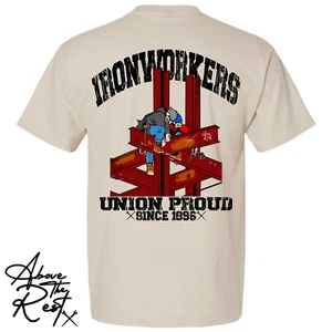 IRONWORKER T-SHIRT | WELDER T-SHIRT| BLUE COLLAR T-SHIRT| IRONWORKER GEAR | - Picture 1 of 2