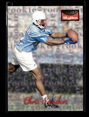 1995 SkyBox Premium #184 Chris Sanders RC Houston Oilers - Image 1 of 2