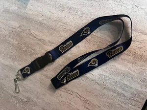 Vintage NFL St Louis Rams Football Breakaway Schlüsselband NFL abnehmbarer Clip - Bild 1 von 10