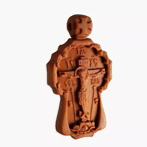 Orthodox Carved Wooden Cross Crucifix Christianity Jesus Christ Handmade & Rops - Picture 1 of 12